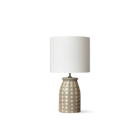 Ceramic Table Lamp  Dotted Pattern Base with White Shade - Product detail 13