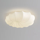 Modern Shell Ceiling Light  Sculpted Wave Design - Detailed view