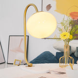 Modern Table Lamp  Pink Glass Globe With Gold Stand - Product detail 32