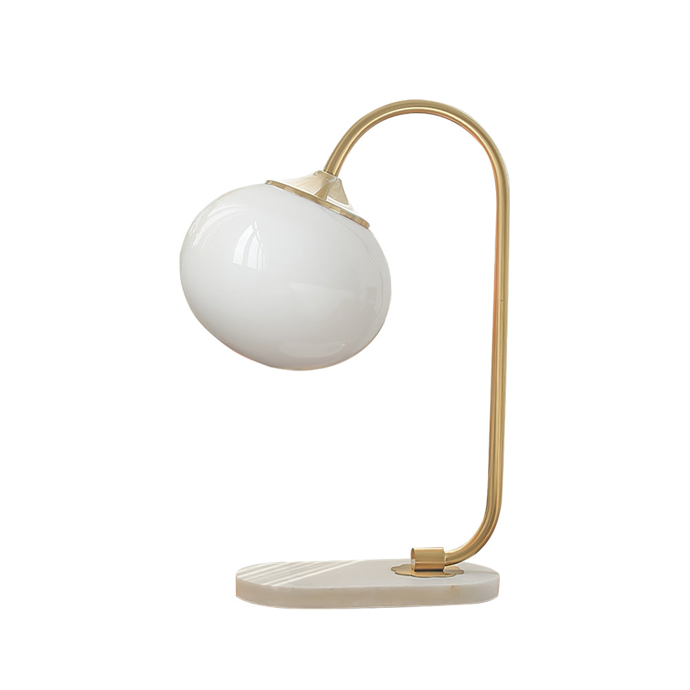 Modern Table Lamp  Pink Glass Globe With Gold Stand - Product detail 40