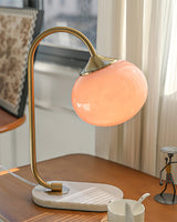 Modern Table Lamp  Pink Glass Globe With Gold Stand - Product detail 18