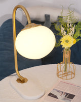 Modern Table Lamp  Pink Glass Globe With Gold Stand - Product detail 27