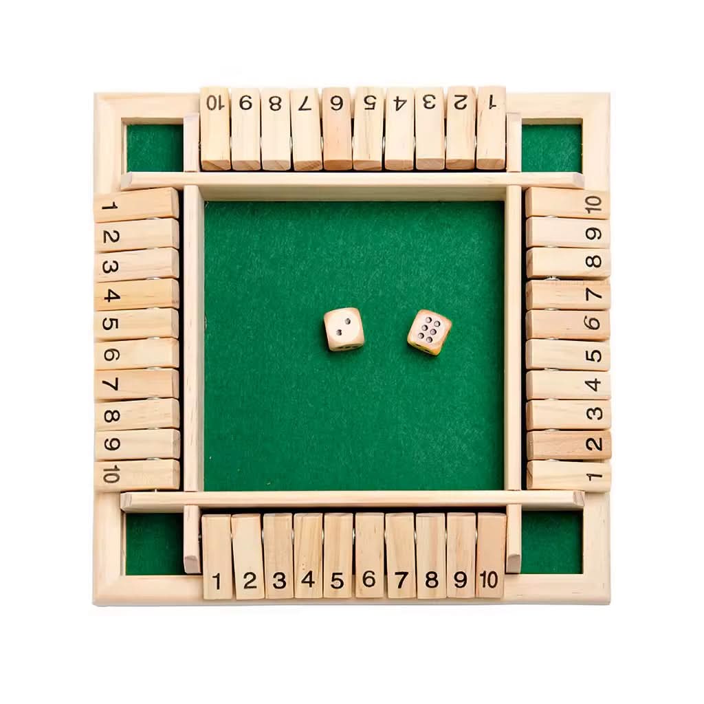 Wooden Dice Math Game  Montessori Educational Toy - Detailed view