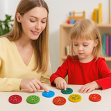 Educational Math Fidget Spinners  Colorful Learning Discs Set - Product showcase