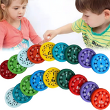 Educational Math Fidget Spinners  Colorful Learning Discs Set - Detailed view