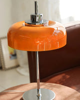 Modern LED Table Lamp  Orange Glass Dome Chrome Base - Product detail 19