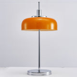 Modern LED Table Lamp  Orange Glass Dome Chrome Base - Product detail 22