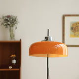Modern LED Table Lamp  Orange Glass Dome Chrome Base - Product detail 23