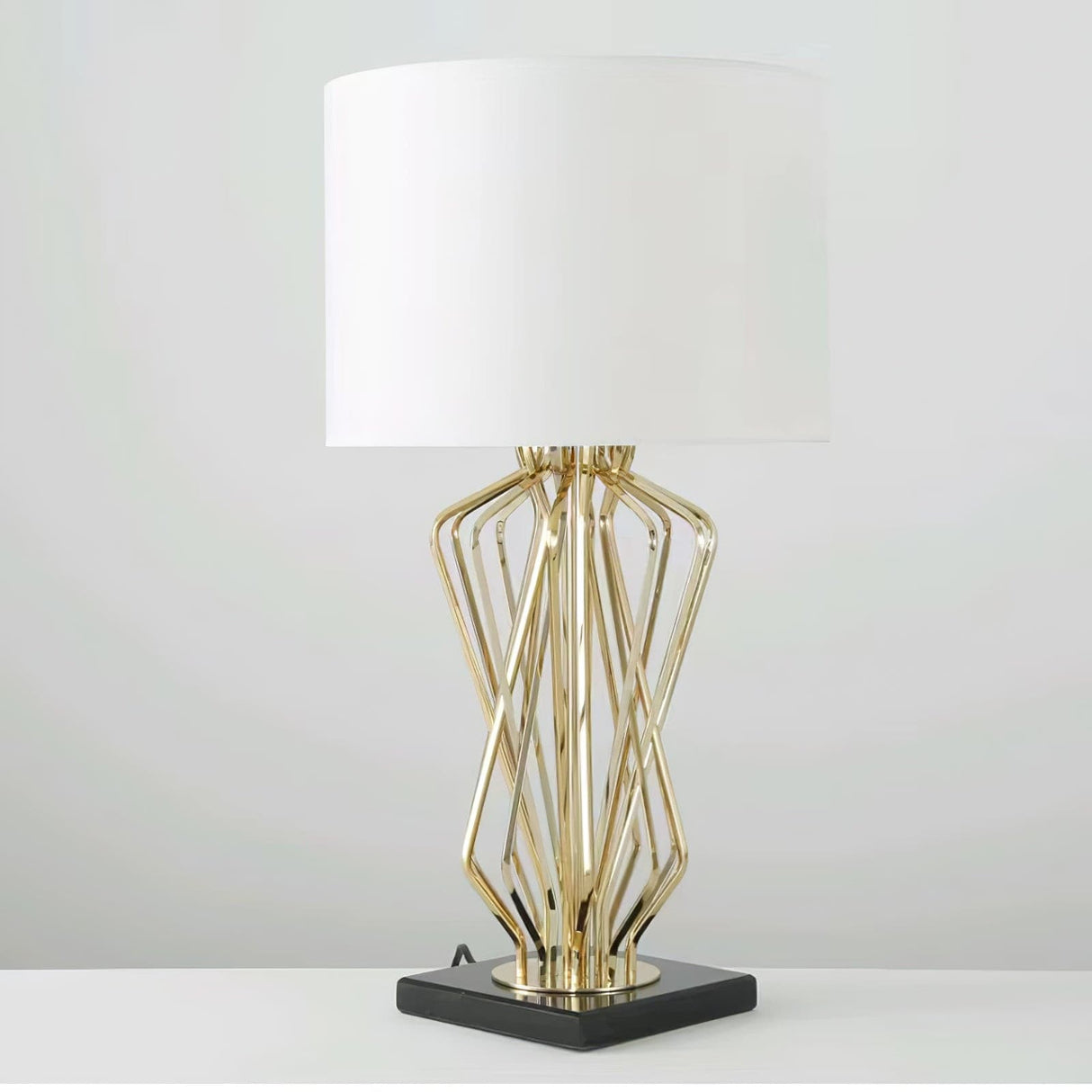 Modern Table Lamp  Geometric Gold Metal Base - Product detail 18
