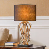Modern Table Lamp  Geometric Gold Metal Base - Product detail 14