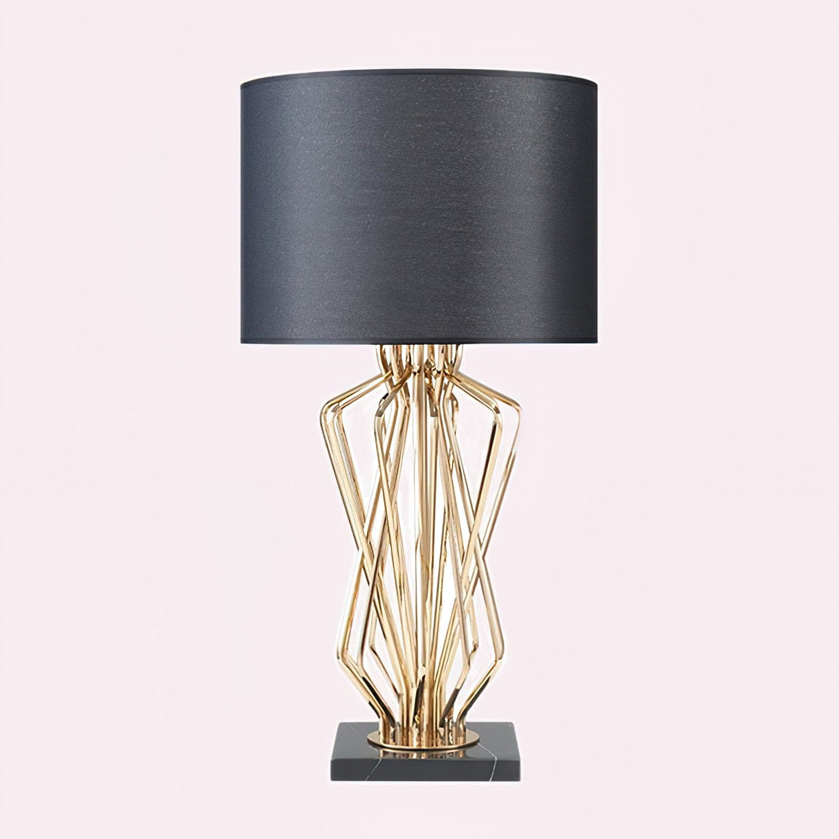Modern Table Lamp  Geometric Gold Metal Base - Product detail 19