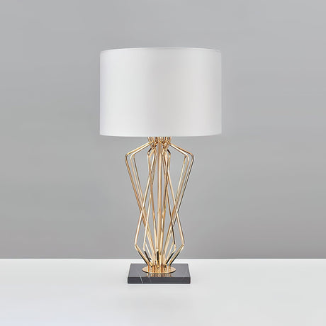 Modern Table Lamp  Geometric Gold Metal Base - Product detail 20
