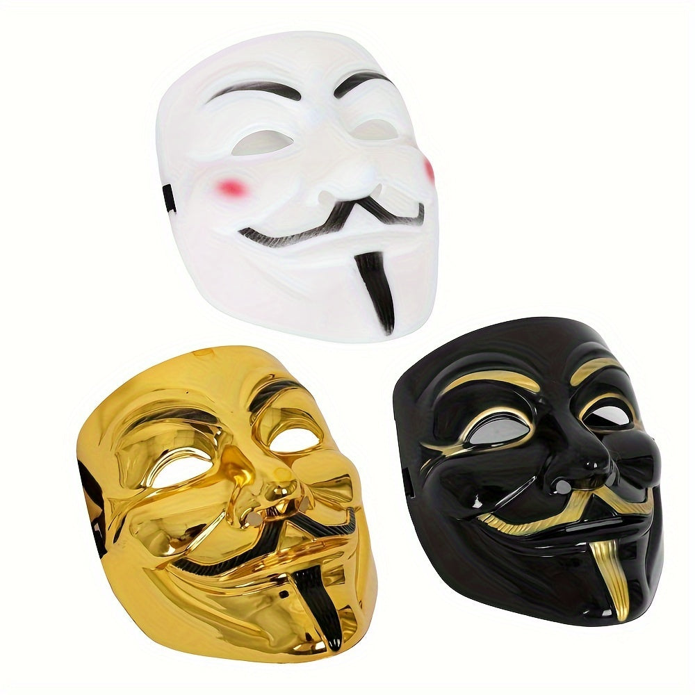 Anonymous Halloween Mask  Premium Metallic Finish Collection - Product showcase