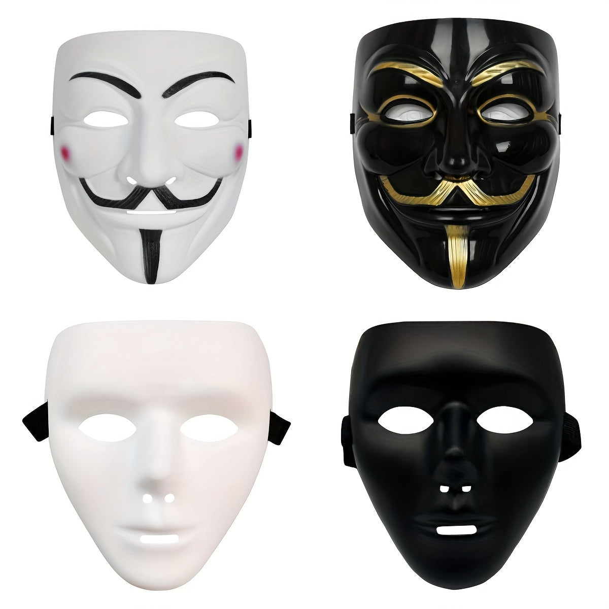 Anonymous Halloween Mask  Premium Metallic Finish Collection - Product detail 5