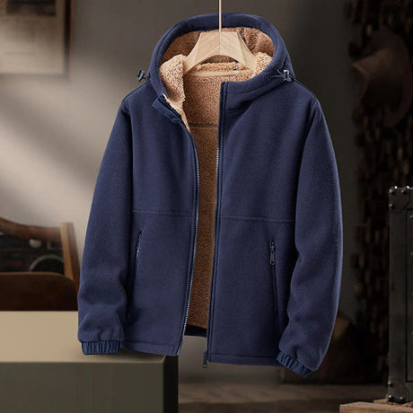 Sherpa Lined Fleece Jacket  Mens Hooded Winter Coat - Product detail 4