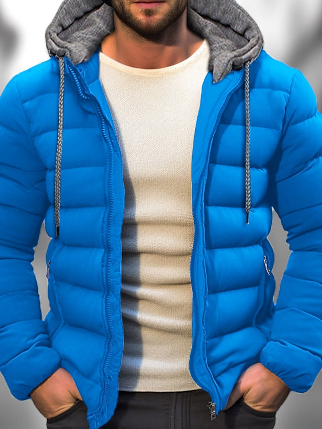 Winter Puffer Jacket  Hooded Down Quilted Coat - Product showcase