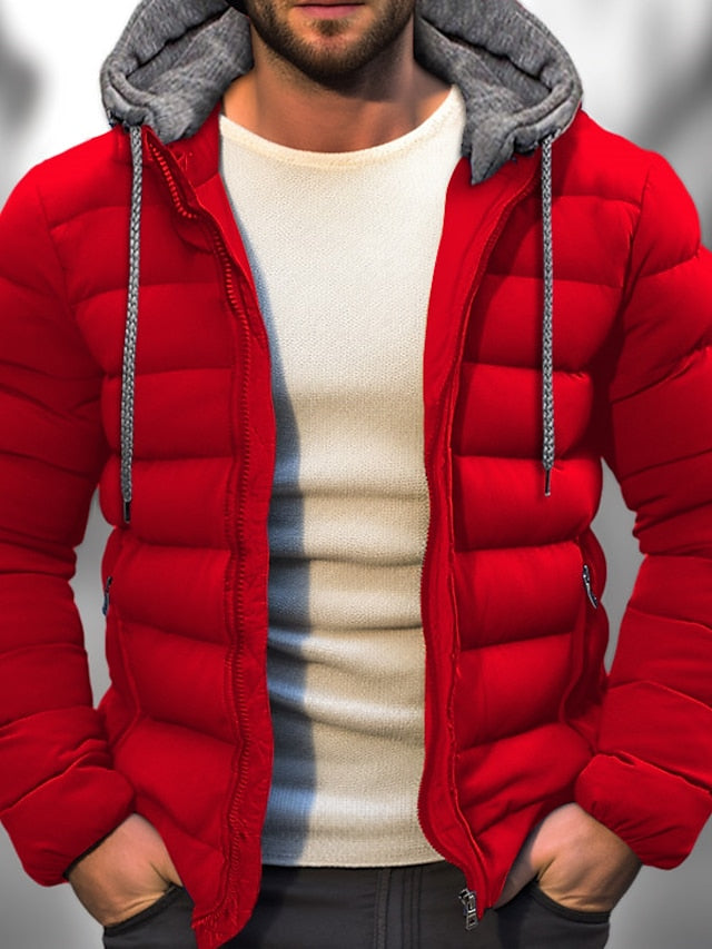 Winter Puffer Jacket  Hooded Down Quilted Coat - Product detail 5