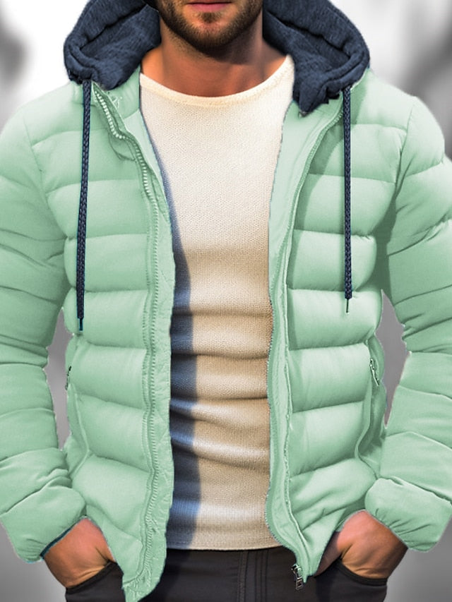 Winter Puffer Jacket  Hooded Down Quilted Coat - Product detail 7