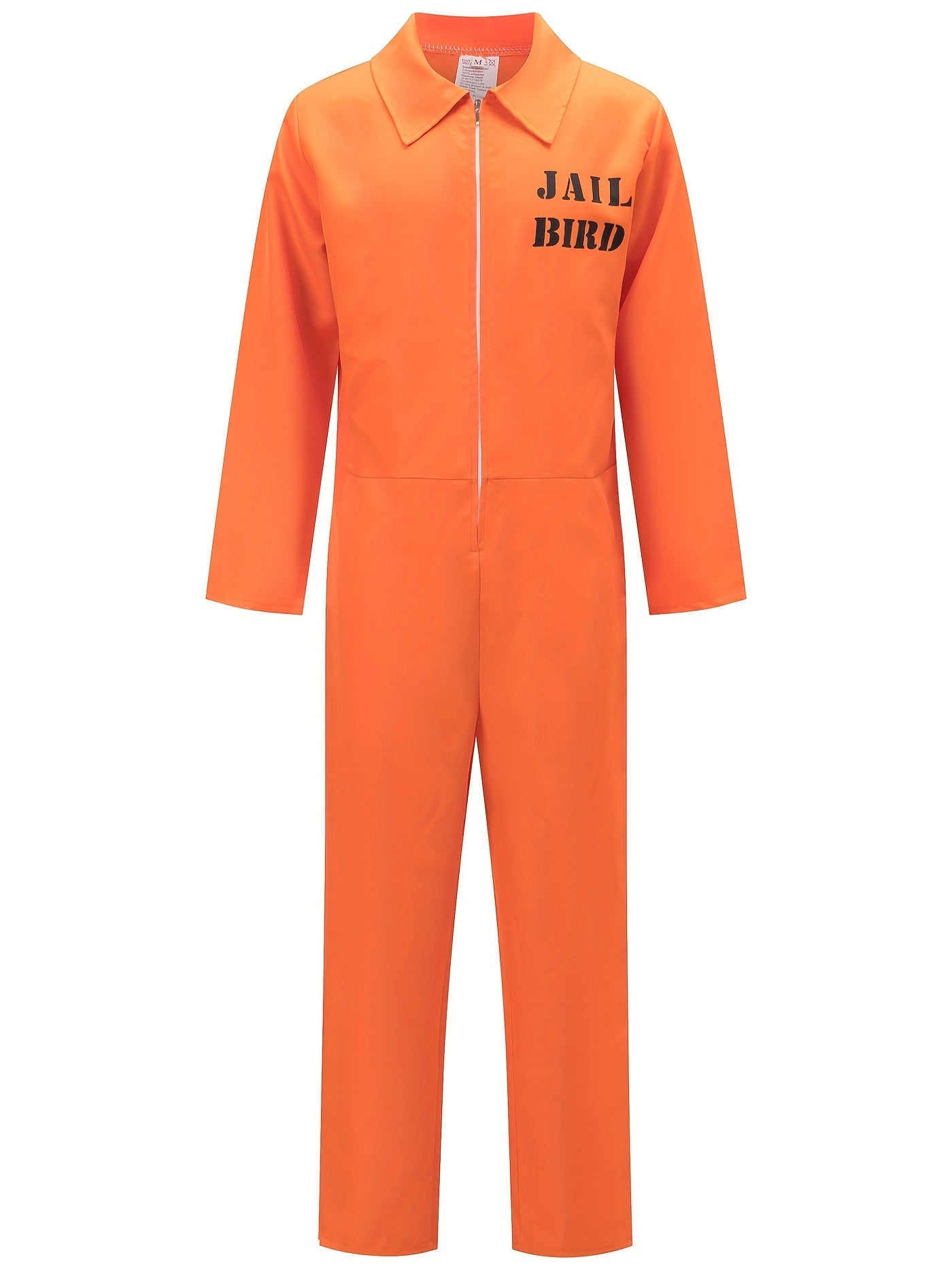 Halloween Prison Jumpsuit  Orange Zip-Front Costume - Product showcase