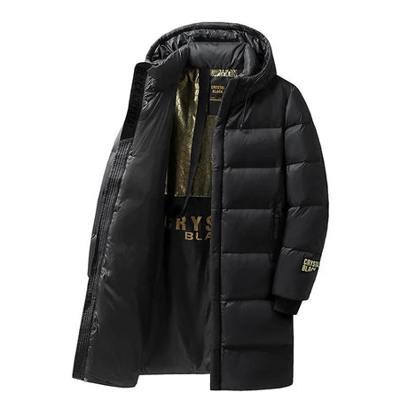 Winter Down Coat  Premium Nylon Long Puffer Jacket - Product showcase