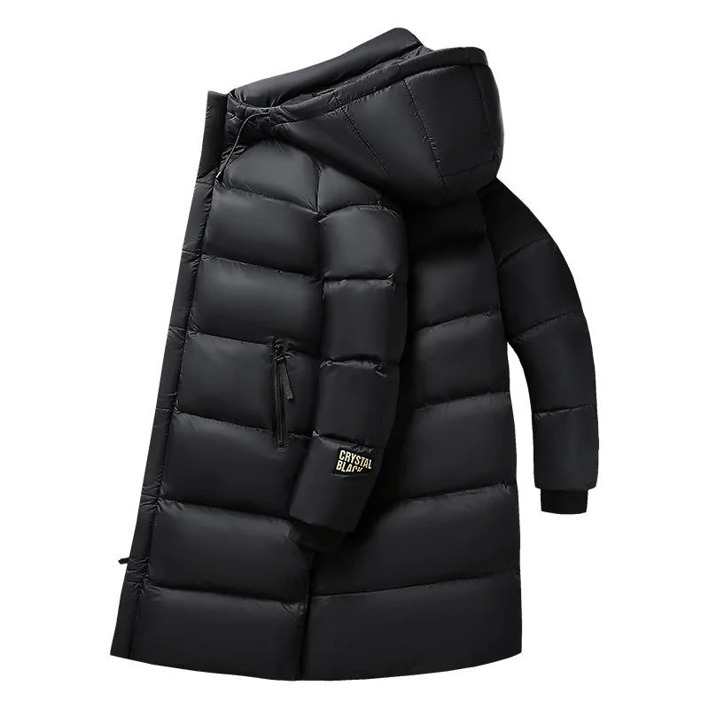 Winter Down Coat  Premium Nylon Long Puffer Jacket - Product detail 4