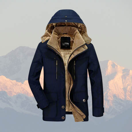 Winter Parka Jacket  Military-Style Fleece Lined - Product showcase