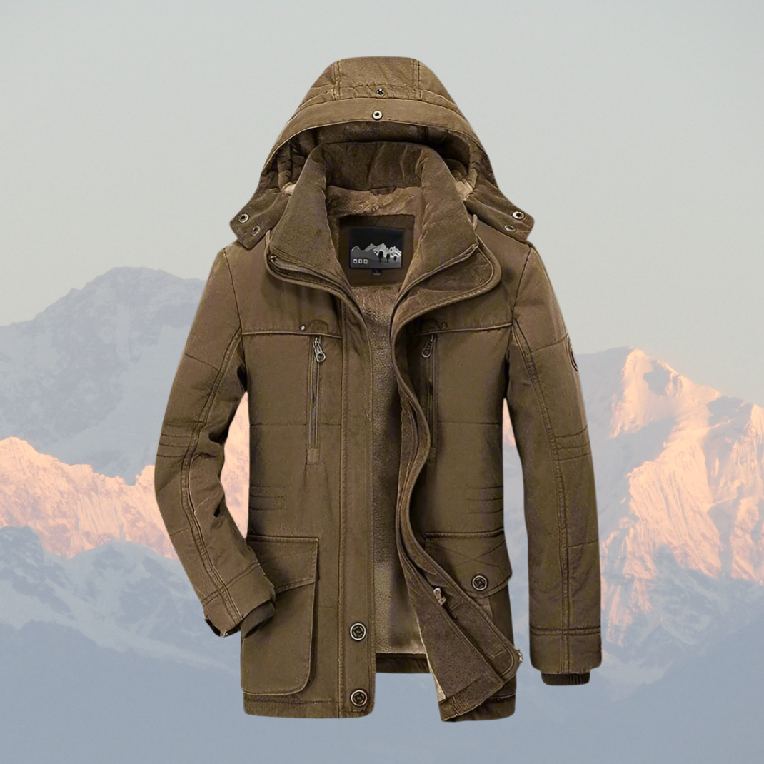 Winter Parka Jacket  Military-Style Fleece Lined - Product example