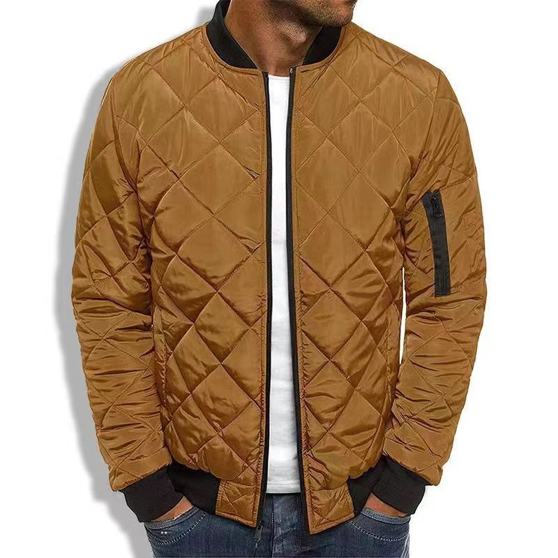 Quilted Bomber Jacket  Diamond Stitch Design - Product detail 6