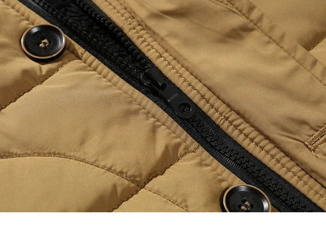 Winter Quilted Puffer Coat  Fur Trim Hood Design - Product detail 7