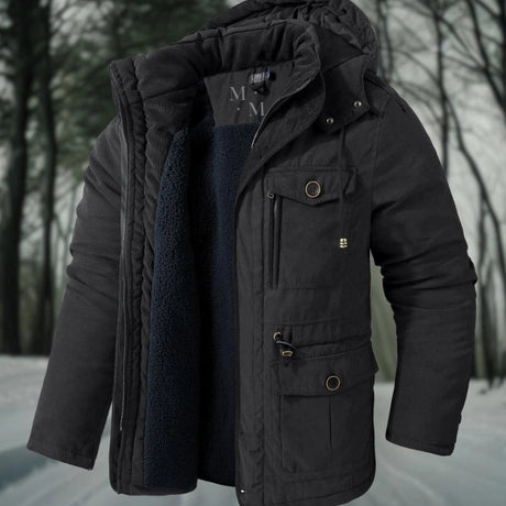 Utility Winter Parka  Sherpa Lined Mens Jacket - Product showcase