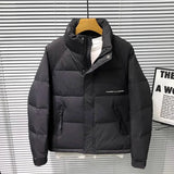 Winter Down Jacket  Quilted Puffer Coat With High Collar - Product detail 4