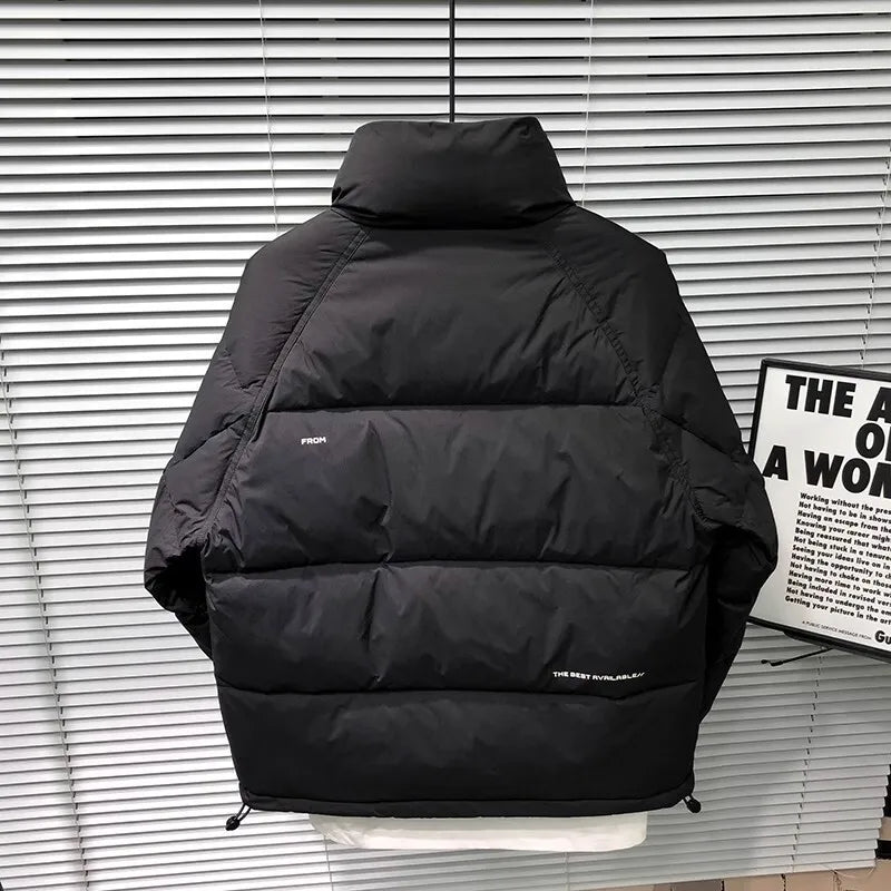 Winter Down Jacket  Quilted Puffer Coat With High Collar - Product detail 5