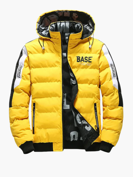 Urban Winter Puffer Jacket  Quilted Down Hooded Design - Product showcase