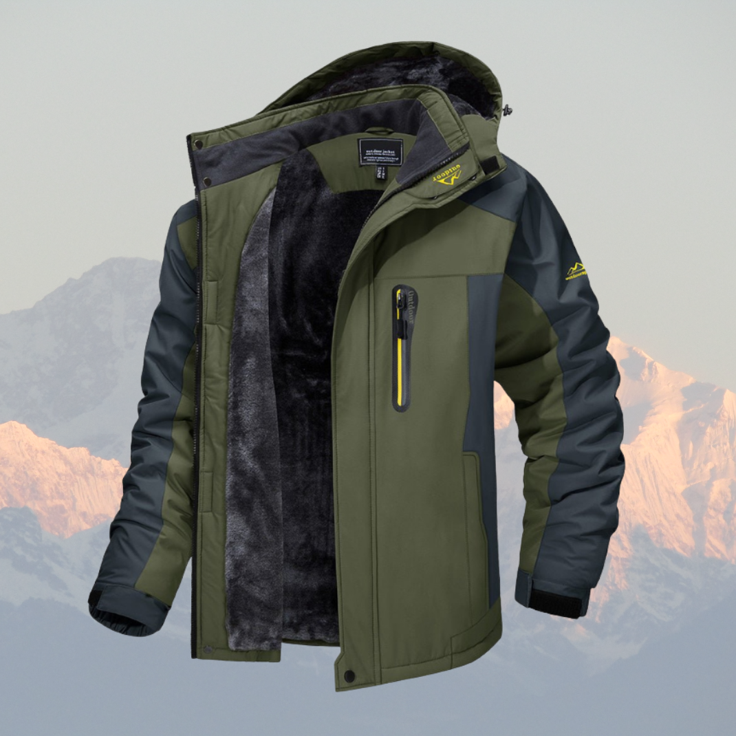 Outdoor Winter Jacket  Fleece-Lined Waterproof Design - Product showcase