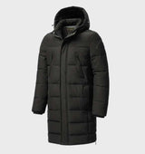 Mens Winter Parka  Waterproof Quilted Hooded Coat - Product showcase