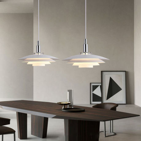 Modern Layered Pendant Light  Black Iron Multi-Tier Design - Product detail 4