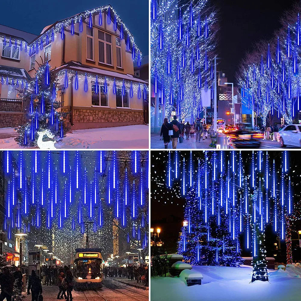 Meteor Shower String Lights  Cascading LED Outdoor Display - Product detail 5