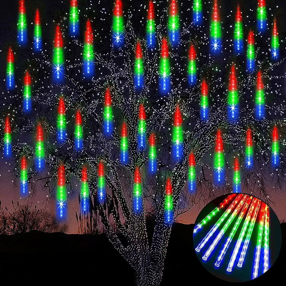 Meteor Shower String Lights  Cascading LED Outdoor Display - Product detail 4