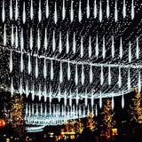 Meteor Shower String Lights  Cascading LED Outdoor Display - Detailed view