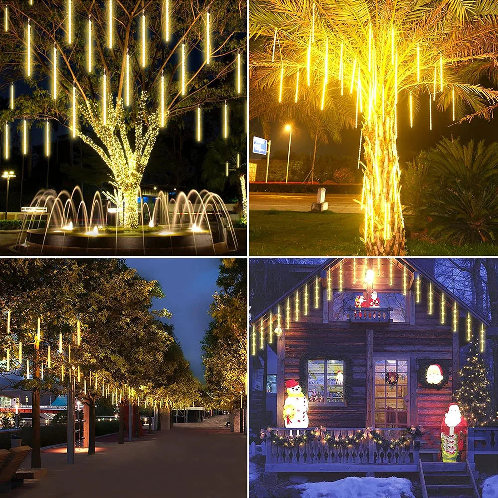 Meteor Shower String Lights  Cascading LED Outdoor Display - Product example