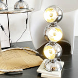 Modern Glass Table Lamp  Spherical Chrome Design - Product detail 29