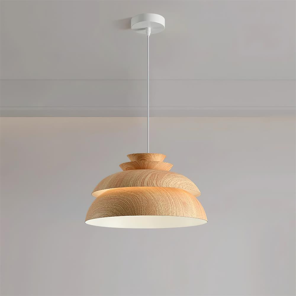 Scandinavian Pendant Light  Layered Wood Design - Product detail 13