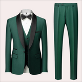 Classic Mens Wedding Suit  Beige with Black Shawl Lapel - Product detail 4
