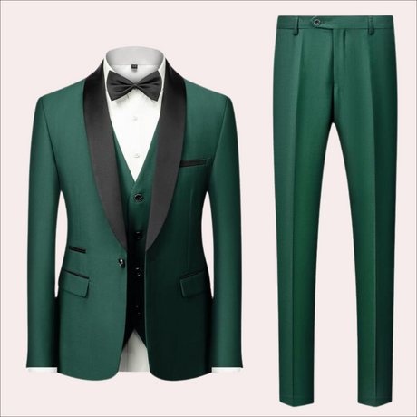 Classic Mens Wedding Suit  Beige with Black Shawl Lapel - Product detail 10