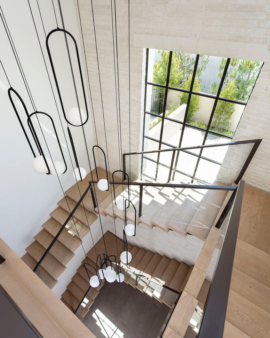 Modern Globe Pendant Light  Brushed Gold Arc Frame - Product detail 93