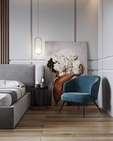 Modern Globe Pendant Light  Brushed Gold Arc Frame - Product detail 42
