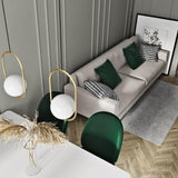 Modern Globe Pendant Light  Brushed Gold Arc Frame - Product detail 24