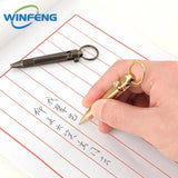 Tactical Mini Pen  Brass Keychain Self-Defense Tool - Detailed view