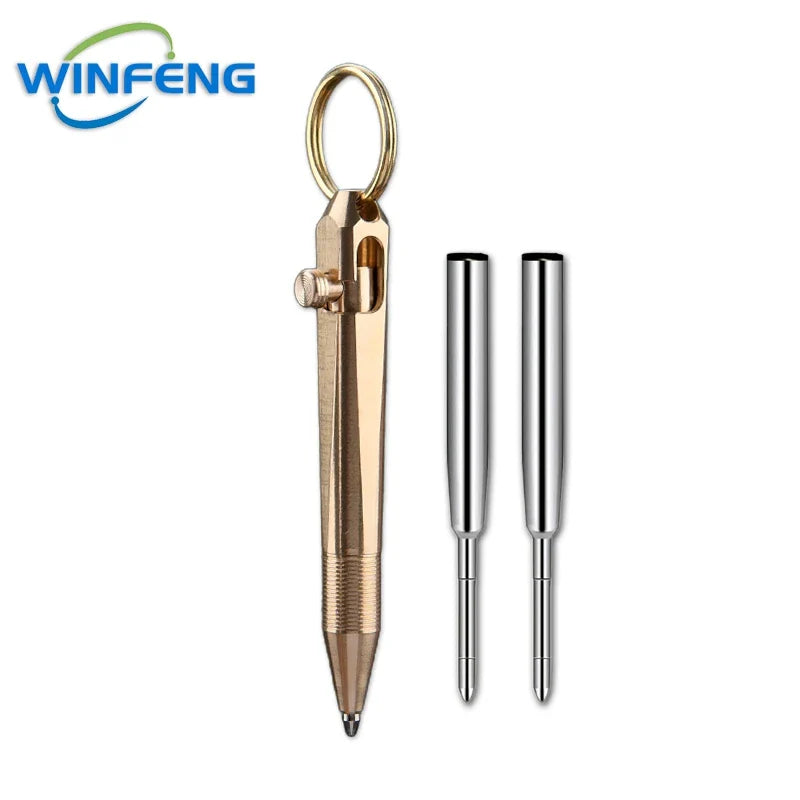 Tactical Mini Pen  Brass Keychain Self-Defense Tool - Product detail 7