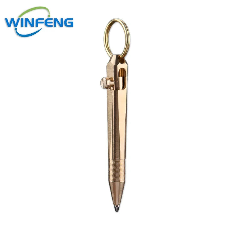 Tactical Mini Pen  Brass Keychain Self-Defense Tool - Product detail 8